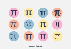 Conjunto de vectores de símbolo de pi