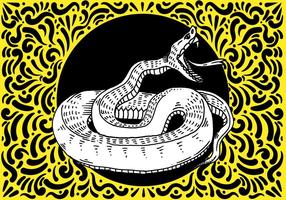 Ornate Snake Design vector