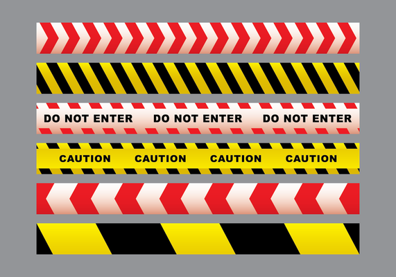 Danger Tape Vector Pack