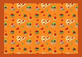 Canapes Seamless Pattern Free Vector