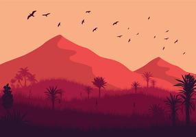 Free Wild Yucca Landscape Vector