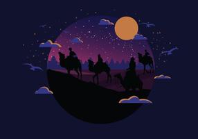 Moody Nighttime Epiphany Vector