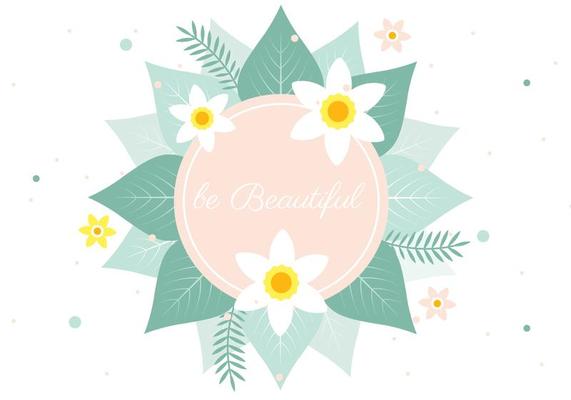 Free Spring Vector Flower Greeting