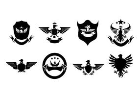 Águila insignias y Colección del logotipo de vectores libres