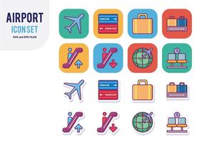 Airport Icon Set vector