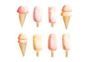 Vector Hand Drawn Ice Cream Collection