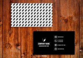 Black and White Business Card Template vector