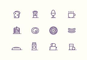 Breakfast And Bruch Vector Icons