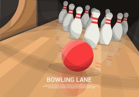 Bowling Lane Vector Background