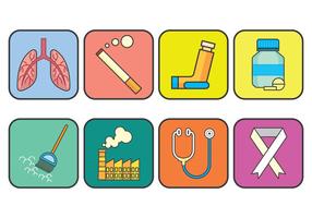 Asthma Vector Icons