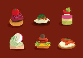 Canapes Menu Free Vector