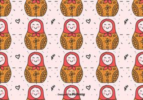 Matryoshka Dolls Vector Pattern