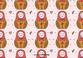 Matryoshka Dolls Vector Pattern