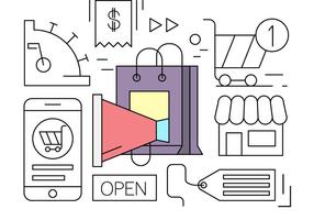 Linear Online Shopping Minimal Vector Elements