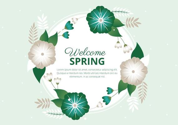 Free Spring Season Vector Background