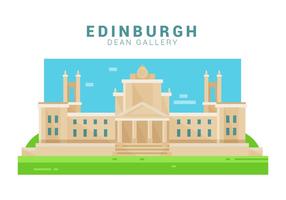 Dean Gallery de Edimburgo ilustración vectorial vector