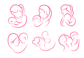 Beautiful and Feminine Maternity Vectors