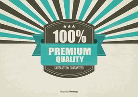 Antecedentes de calidad premium retro promocional vector