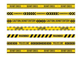 Danger Tape Seamless Free Vector