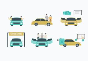 Carpool Element Vector Collection