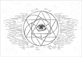 Sacred Geometry Vector  Illustration