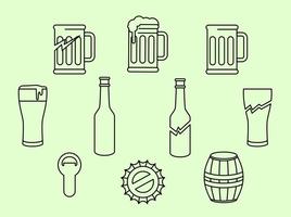 Beer And Baverage Icon Vector