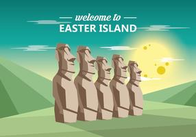 Easter Island Statue vector