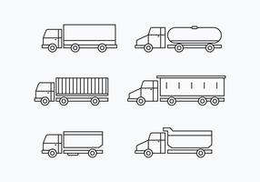 Camion Colección Conjunto vector