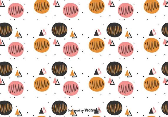 Abstract Hand Drawn Vector Pattern