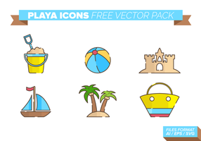 Playa Icons Free Vector Pack