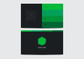 Green Stylish Business Card Template vector