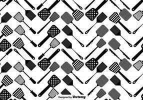 Vector Fly Swatter Seamless Pattern