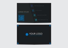 Blue Stylish Business Card Template