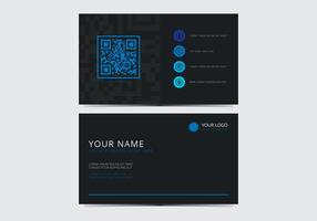 Blue Stylish Business Card Template