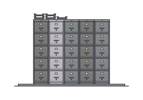 Stack of File Cabinet Vectors