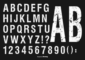 Grunge Alphabet Collection vector