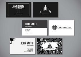 Minimalist Elegant Name Card Design vector