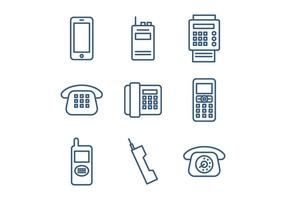 Set Of Telephone Icons vector