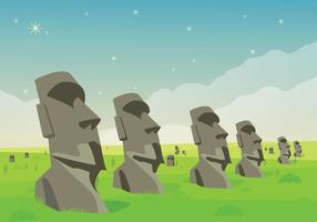 Premium Vector  Vector illustration of moai statue moai towering statue  are stone shaped large head