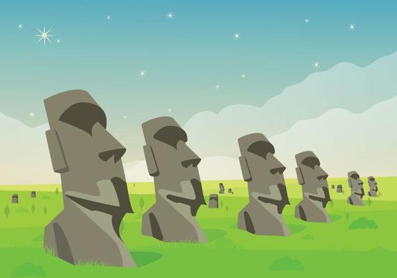 moai statue easter island landmark - outline icon 14347966 Vector Art at  Vecteezy