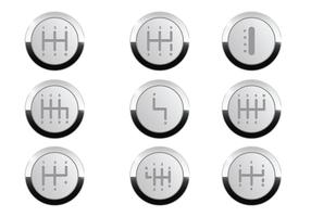 Gearbox Button Vector