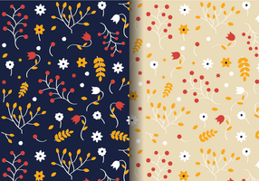 Autumn Floral Pattern vector