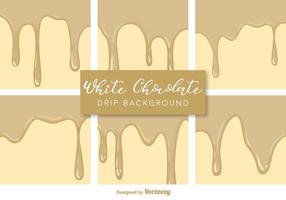 Vector White Chocolate Drips Backgrounds