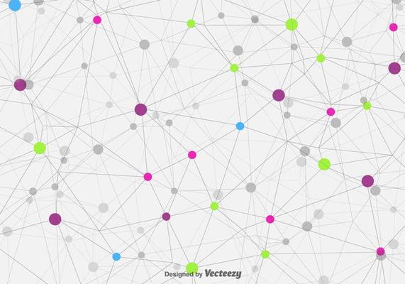 Vector Technologic Molecule Background