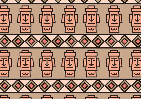 Easter Island Rock Face Pattern