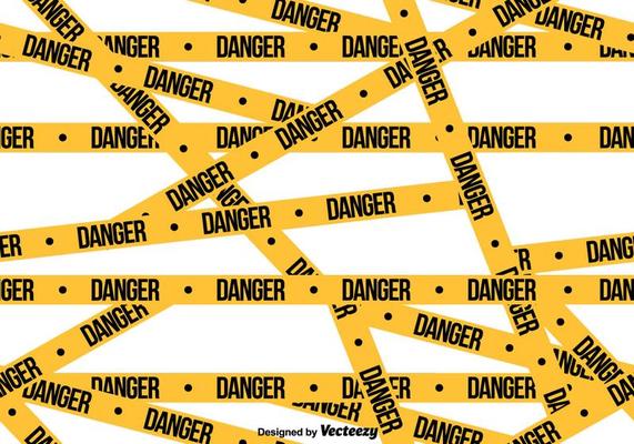 Vector Danger Tape SEAMLESS Pattern