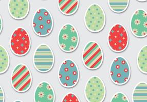 Easter Eggs Pattern Vector