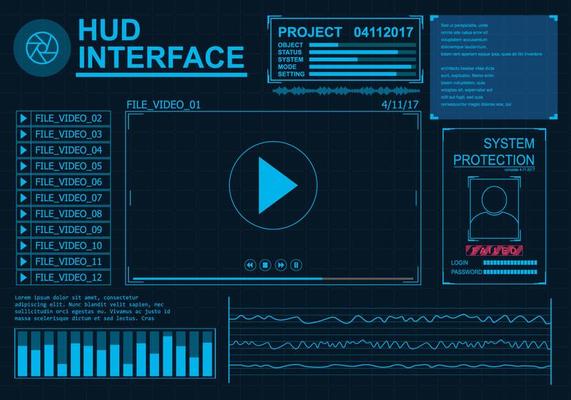 Hud Interface Vector Set
