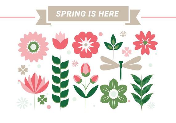 Free Spring Season Vector Background