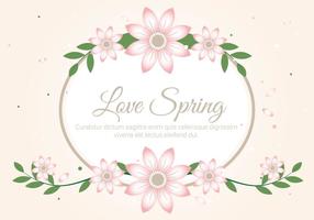 Free Spring Season Decoration Vector Background